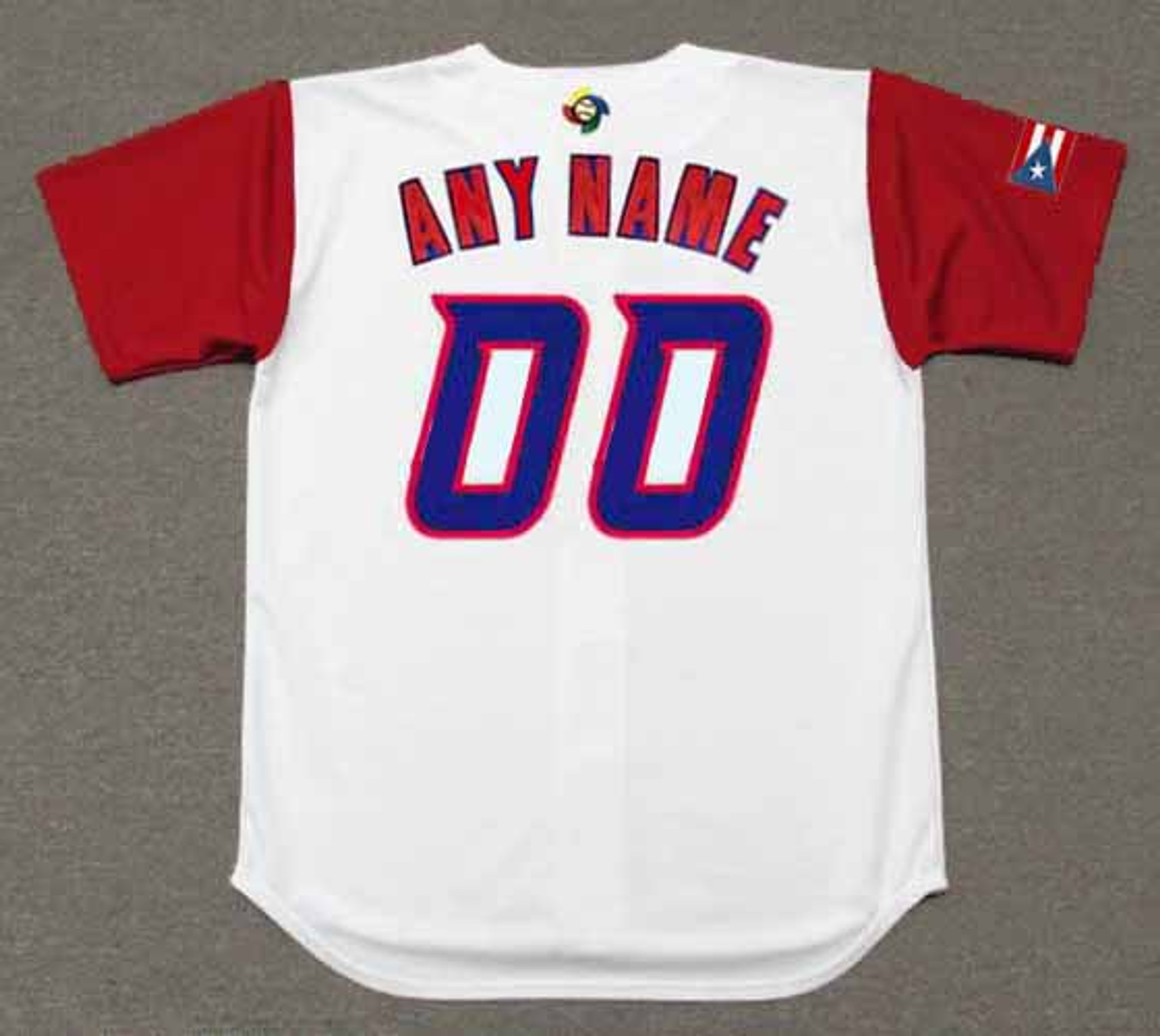 PUERTO RICO World Baseball Classic Majestic Throwback "Customized