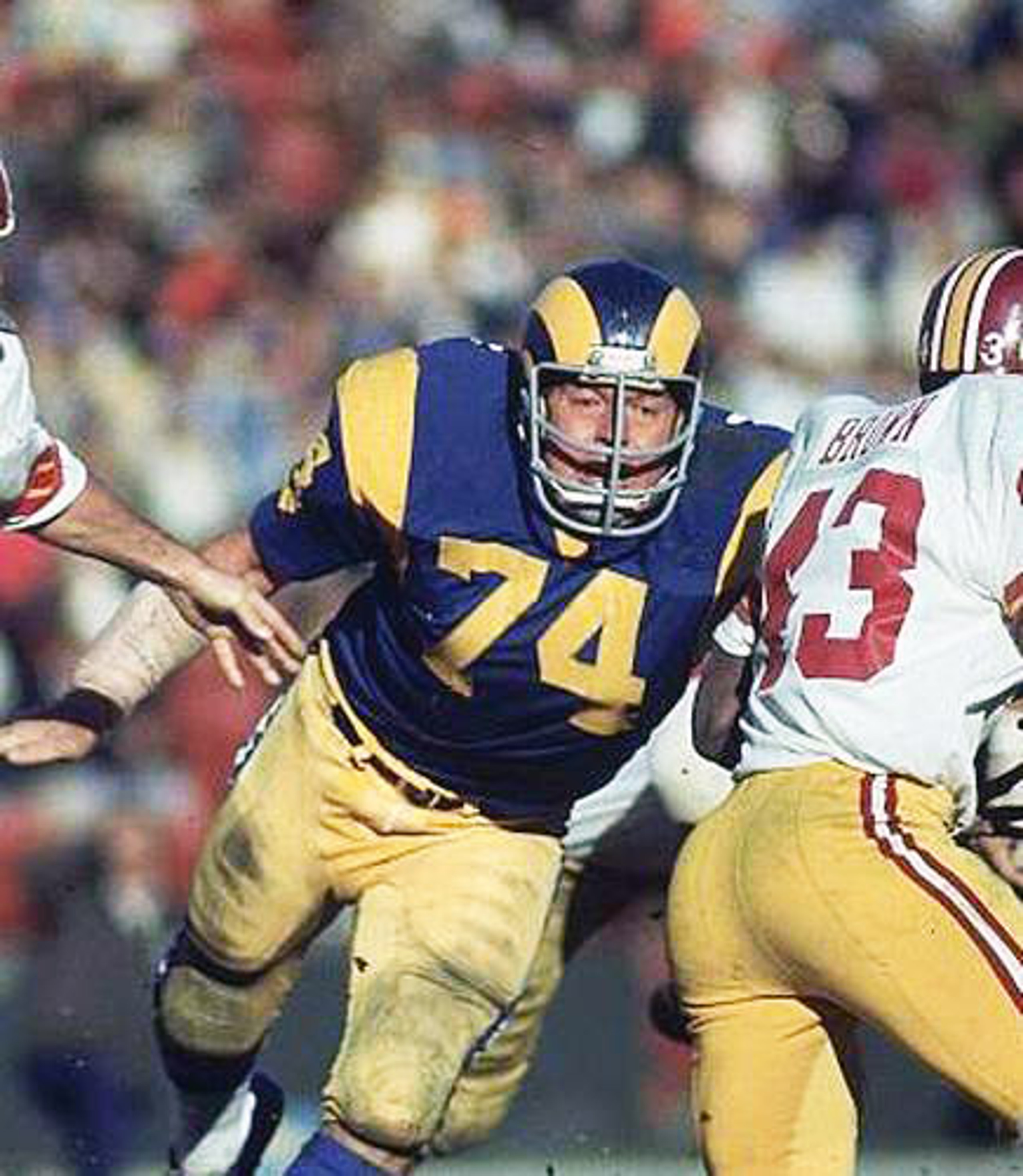 Merlin olsen rams jersey Clearance