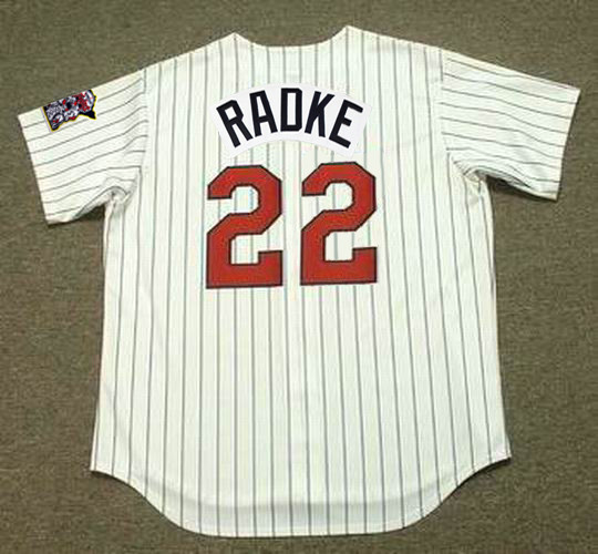 BRAD RADKE Minnesota Twins 2004 Majestic Home Throwback Baseball Jersey
