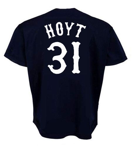 LA MARR HOYT Chicago White Sox 1981 Away Majestic Throwback Baseball