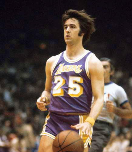 GAIL GOODRICH Los Angeles Lakers 1973 Away Throwback NBA Basketball