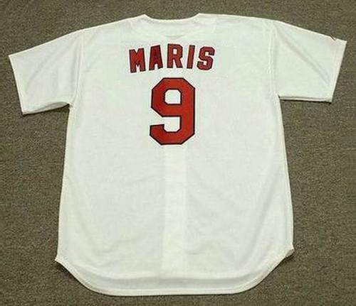 ROGER MARIS St. Louis Cardinals 1967 Majestic Cooperstown Throwback Home Baseball Jersey - Back