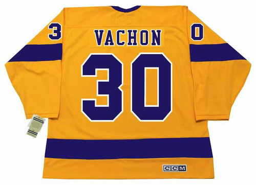 ROGIE VACHON Los Angeles Kings 1970's Home CCM NHL Vintage Throwback Jersey - BACK
