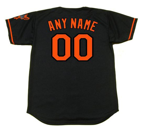BALTIMORE ORIOLES 2002 Alternate Majestic Throwback Personalized MLB Jerseys - BACK