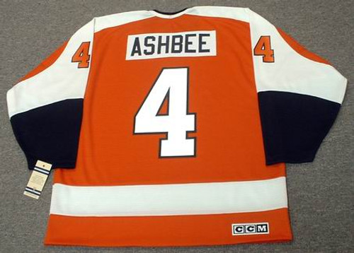 BARRY ASHBEE Philadelphia Flyers 1972 CCM Vintage Throwback Away NHL Jersey