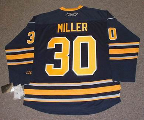 RYAN MILLER Buffalo Sabres 2010 REEBOK Throwback NHL Hockey Jersey