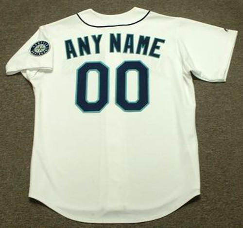 Custom Mariners V Neck Baseball Jerseys, Vintage Colors