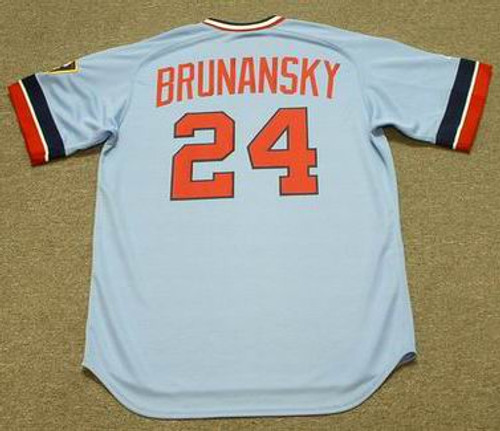 TOM BRUNANSKY Minnesota Twins 1984 Majestic Cooperstown Throwback Baseball Jersey