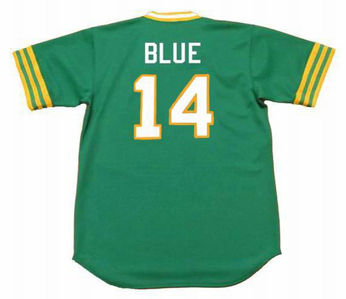 MAJESTIC  VIDA BLUE Oakland Athletics 1969 Cooperstown Baseball Jersey