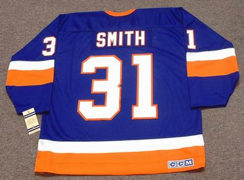 New York Islanders No31 Billy Smith Orange All-Star CCM Throwback Stitched NHL Jersey