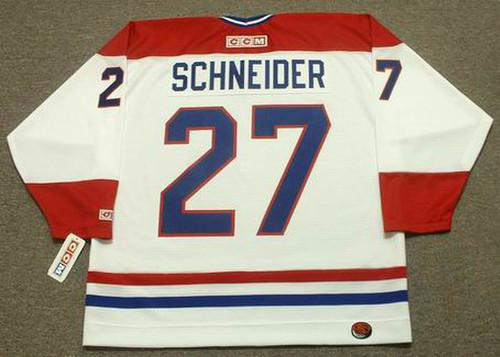 MATHIEU SCHNEIDER Montreal Canadiens 1993 Home CCM Throwback NHL Hockey Jersey - BACK