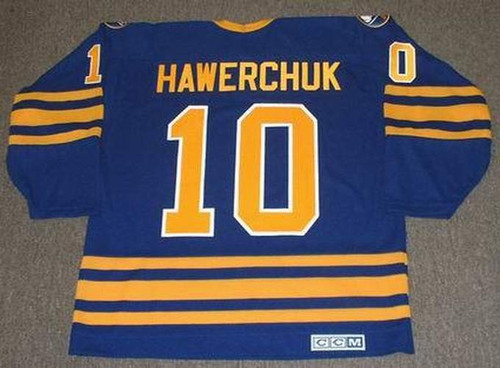 DALE HAWERCHUK 1992 CCM Vintage Throwback NHL Buffalo Sabres Hockey Jersey - BACK