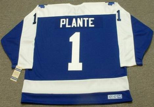 JACQUES PLANTE Toronto Maple Leafs 1972 CCM Vintage Throwback NHL Hockey Jersey