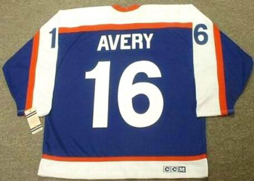 SEAN AVERY New York Rangers 1970's Vintage Throwback NHL Hockey Jersey