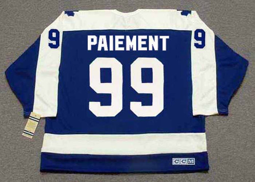 WILF PAIEMENT Toronto Maple Leafs 1980 Away CCM Vintage Throwback Hockey Jersey - BACK