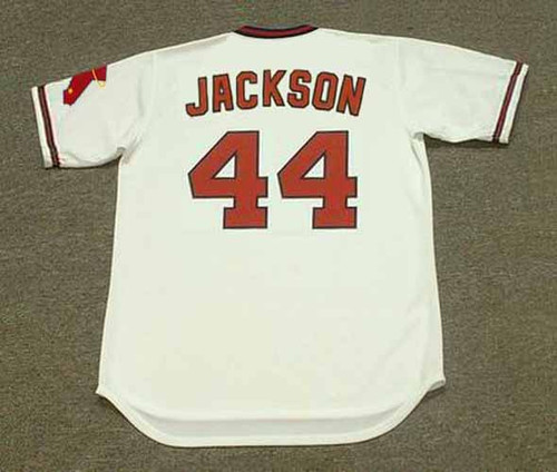 REGGIE JACKSON California Angels 1982 Majestic Throwback Baseball Jersey - back