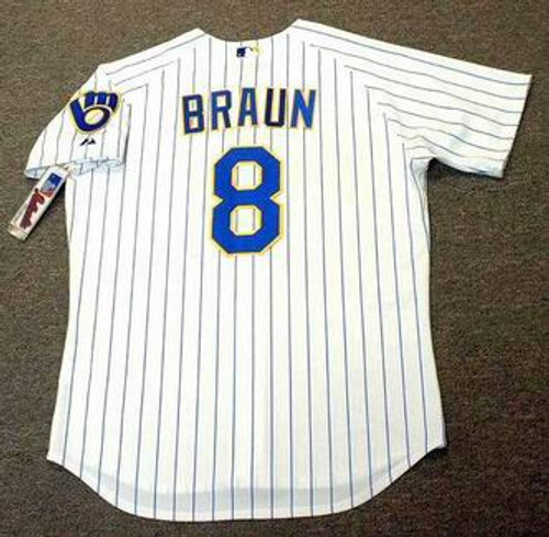 JOHNNY SAIN  Boston Braves 1950 Away Majestic Throwback Baseball Jersey