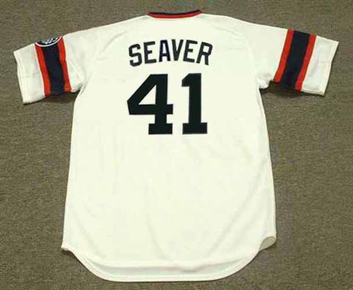 TOM SEAVER Chicago White Sox 1985 Home Majestic Throwback Baseball Jersey - BACK