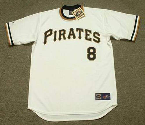 ROBERTO CLEMENTE  Pittsburgh Pirates Majestic 1966 Home Throwback