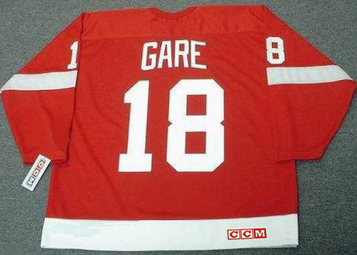 DANNY GARE Detroit Red Wings 1985 Away CCM Throwback NHL Hockey Jersey - BACK