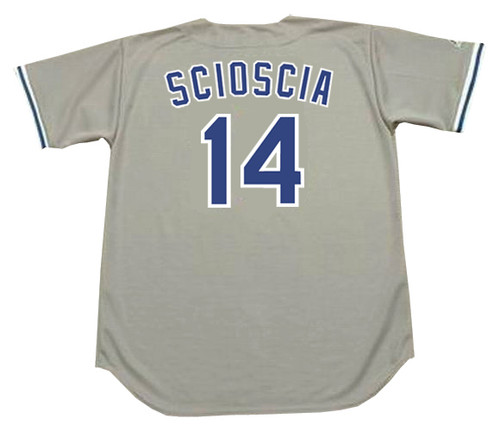 MIKE SCIOSCIA Los Angeles Dodgers 1988 Majestic Throwback Away Baseball Jersey - Back