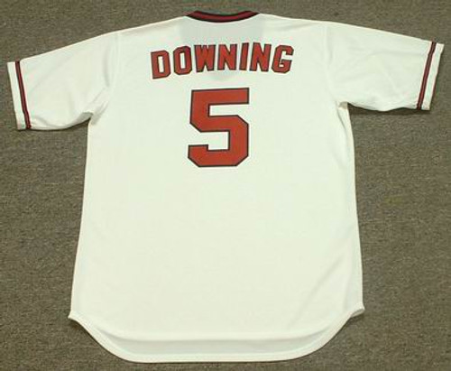 BRIAN DOWNING California Angels 1982 Majestic Cooperstown Throwback Baseball Jersey