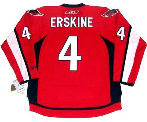 JOHN ERSKINE Washington Capitals 2010 REEBOK Throwback NHL Hockey Jersey