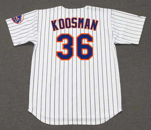 JERRY KOOSMAN New York Mets 1969 Home Majestic Baseball Throwback Jersey - BACK