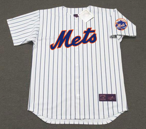 NEW YORK METS 1970's Home Majestic Baseball Throwback Jersey - FRONT