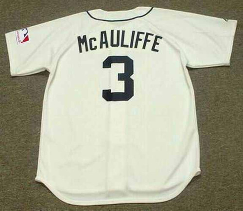 DICK McAULIFFE Detroit Tigers 1969 Home Majestic Throwback Baseball Jersey - BACK