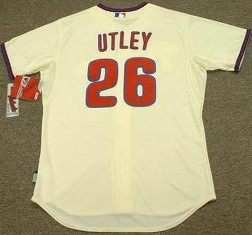 CHASE UTLEY Philadelphia Phillies 2012 Majestic Authentic "Cool Base" Alternate Baseballl Jersey