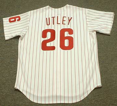 CHASE UTLEY Philadelphia Phillies 2006 Majestic Throwback Home Baseball Jersey