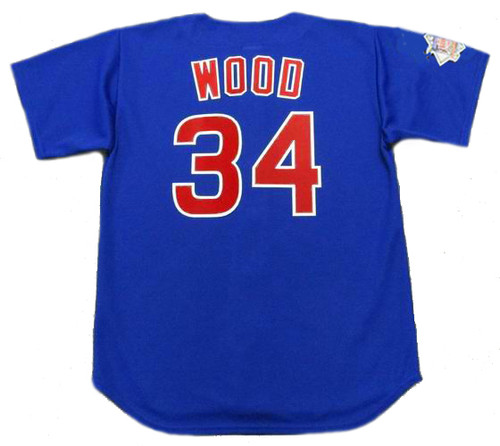 KERRY WOOD Chicago Cubs 2003 Majestic Throwback Alternate Baseball Jersey