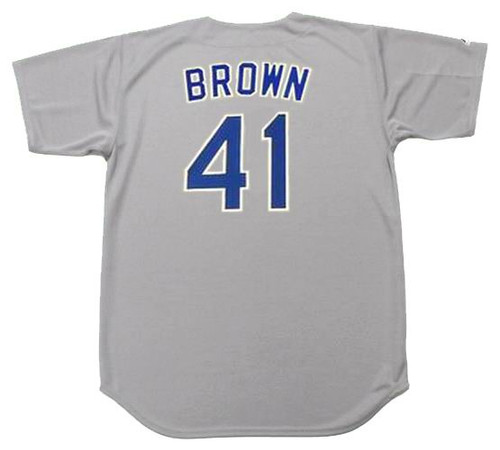 KEVIN BROWN Texas Rangers 1992 Majestic Cooperstown Throwback Away Jersey