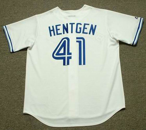 PAT HENTGEN Toronto Blue Jays 1993 Majestic Cooperstown Home Baseball Jersey