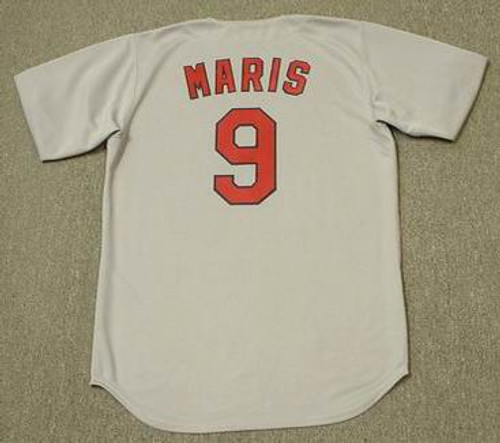 Men's 1967 St. Louis Cardinals #9 Roger Maris Replica Cream Throwback  Baseball Jersey