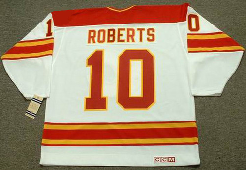 GARY ROBERTS Calgary Flames 1980's CCM Vintage Throwback Home NHL Hockey Jersey
