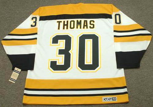 TIM THOMAS Boston Bruins 1970's CCM Vintage Throwback NHL Hockey Jersey