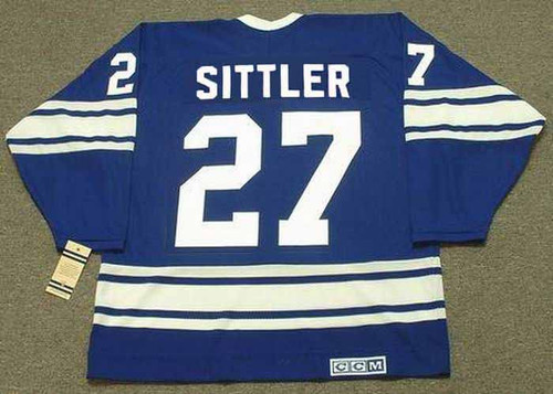 DARRYL SITTLER Toronto Maple Leafs 1970 CCM Vintage Throwback NHL Hockey Jersey - BACK