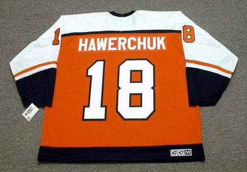 80's Dale Hawerchuk Winnipeg Jets CCM NHL Jersey Size Large – Rare VNTG