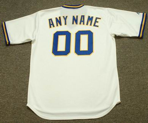 Milwaukee Brewers Team Stitch custom Personalized Baseball Jersey -   Worldwide Shipping