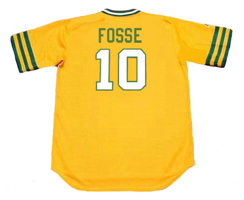 RAY FOSSE Oakland Athletics 1973 Majestic Throwback Baseball Jersey - BACK