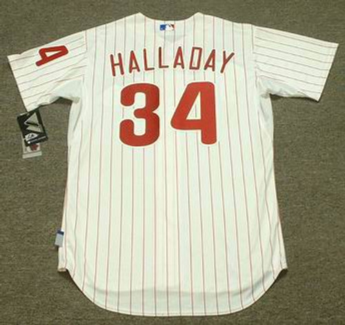 ROY HALLADAY  Toronto Blue Jays 2008 Away Majestic Throwback