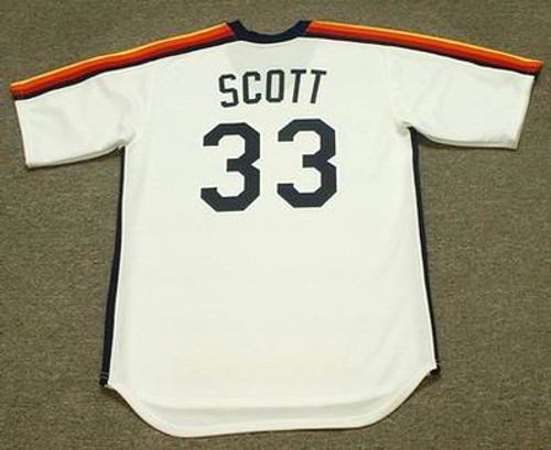 Houston Astros Throwback Vintage Navy 1985 Majestic Shirt