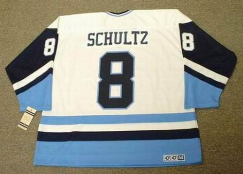 Dave Schultz 1977 Pittsburgh Penguins NHL Throwback Hockey Jersey - BACK