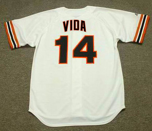 VIDA BLUE San Francisco Giants 1986 Home Majestic Throwback Baseball Jersey - BACK