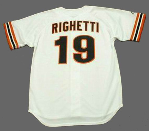 DAVE RIGHETTI San Francisco Giants 1991 Majestic Cooperstown Throwback Jersey