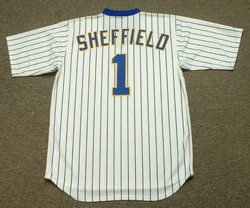 GARY SHEFFIELD Milwaukee Brewers 1988 Majestic Cooperstown Throwback Home Jersey