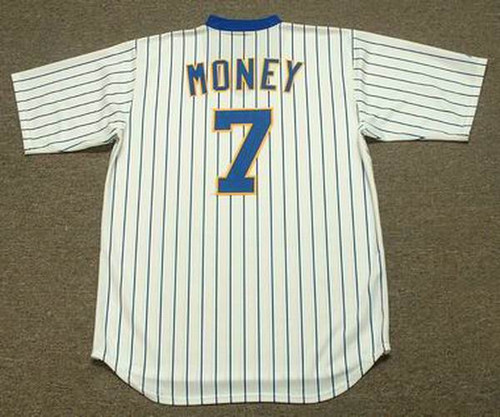 Don Money 1982 Milwaukee Brewers Cooperstown Home MLB Throwback Baseball Jerseys - BACK