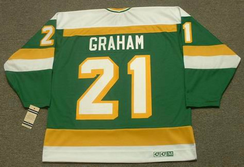 DIRK GRAHAM Minnesota North Stars 1986 CCM Vintage Throwback NHL Jersey